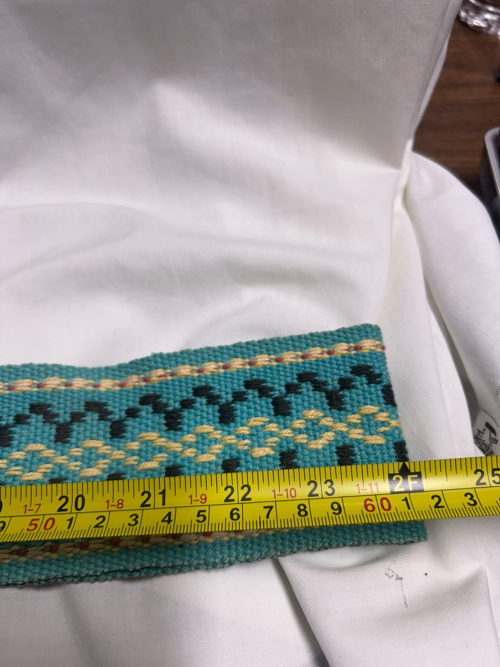 Handwoven Belt Strap 4’ Length Handcrafted Vintage Reversible - Picture 5 of 7